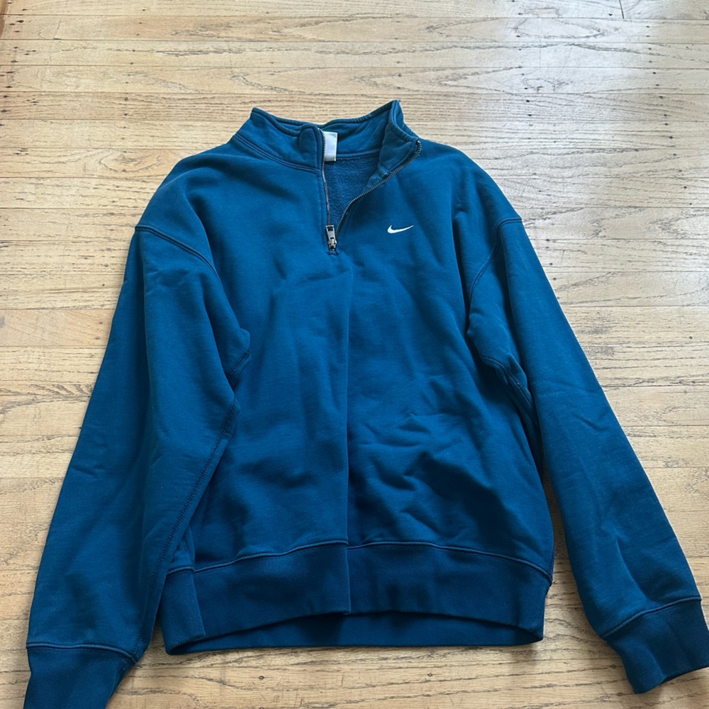 NIKE- Teal Nike Quarter Zip Hoodie